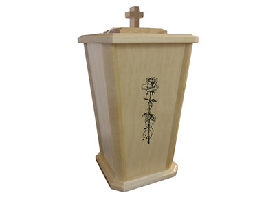 Uurna "Ruusu" | Karkkilan Kukka ja Hautauspalvelu Oy